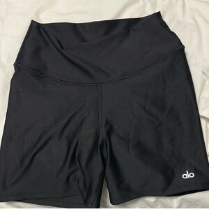 ALO Yoga Black High-Waist Bike Shorts